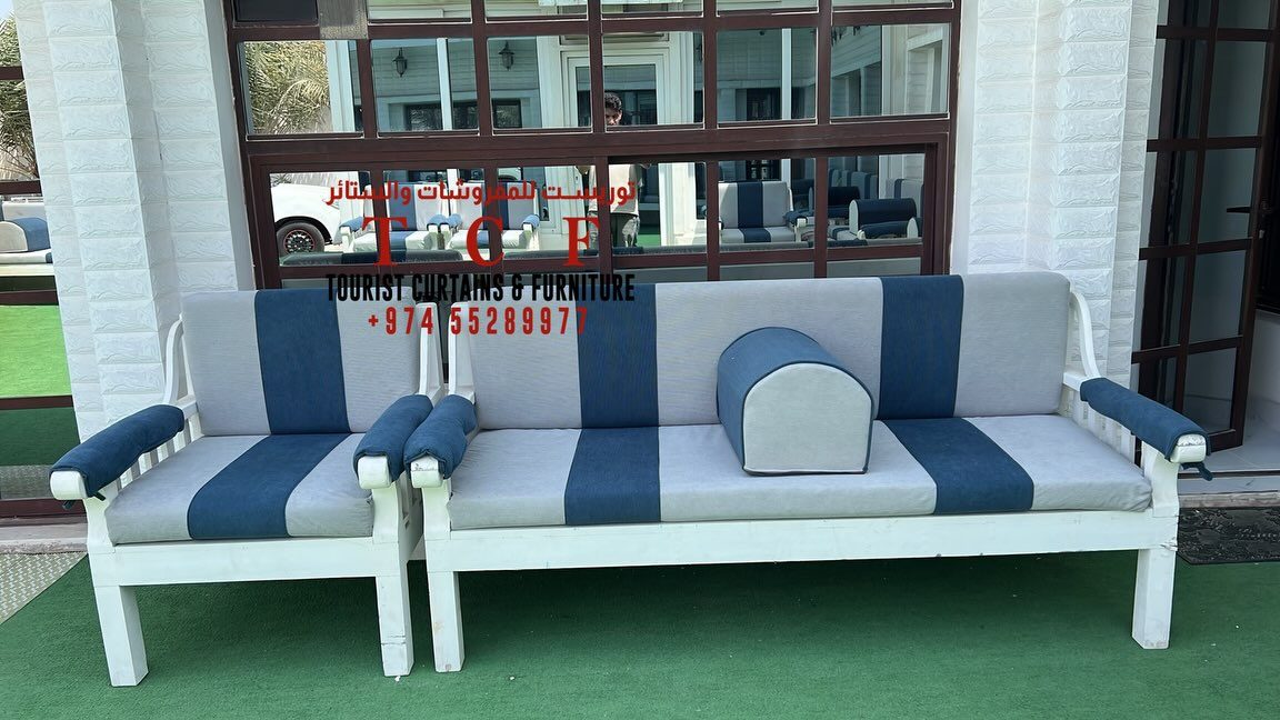 Outdoor seating sets on a terrace